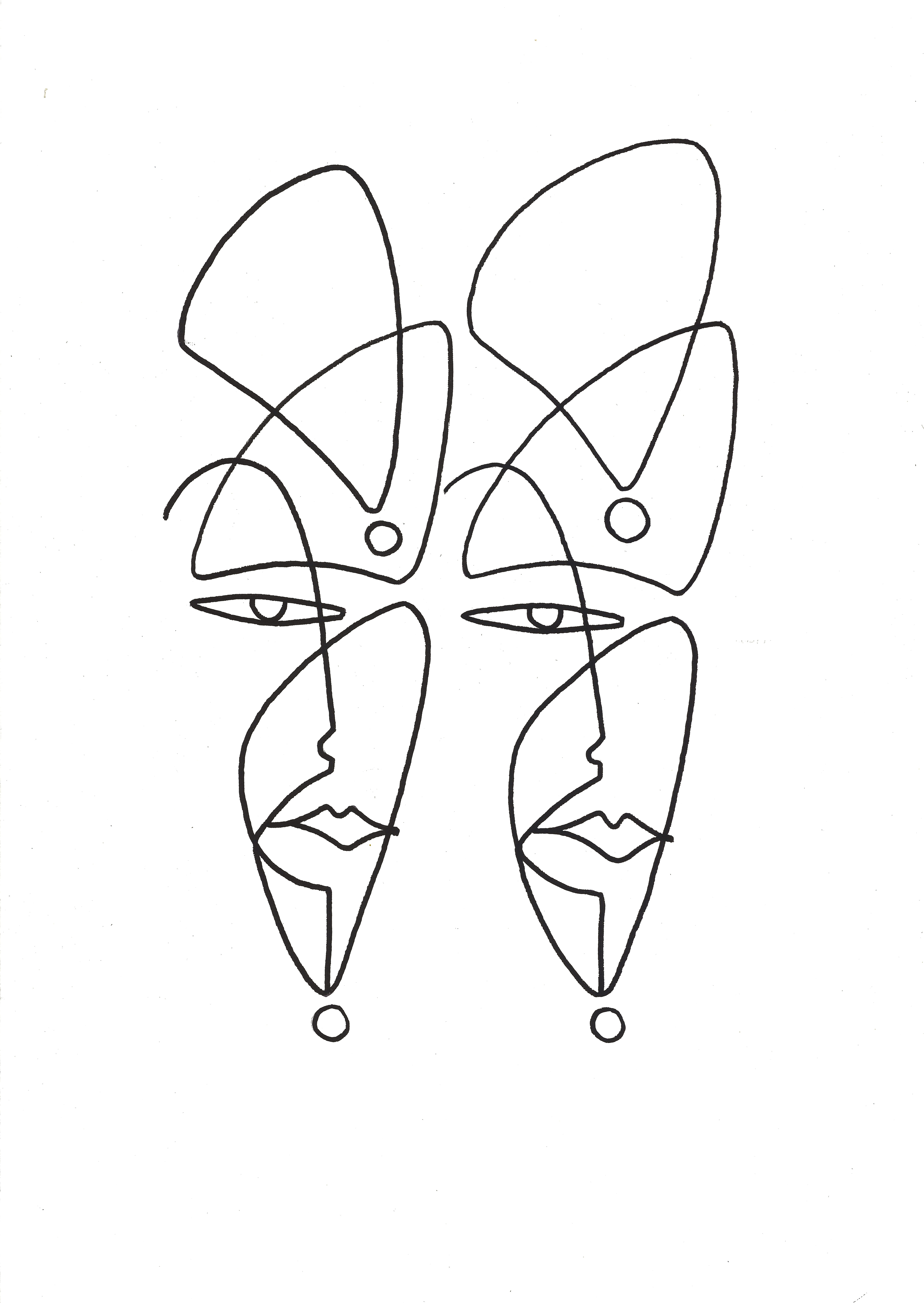 LES 2 VISAGES AUX QUATRE POINTS