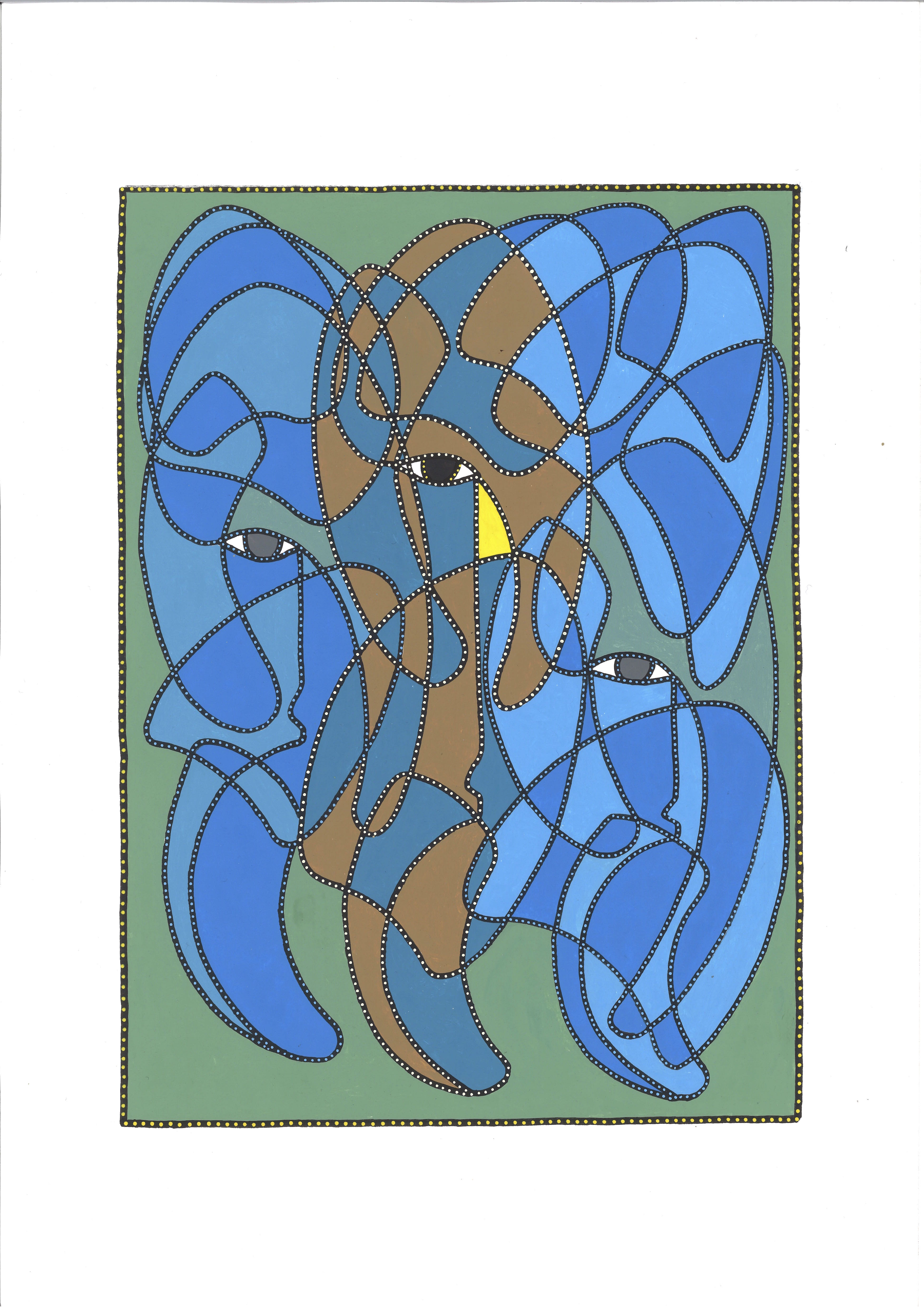 LES 3 VISAGES AU TIANGLE JAUNE & AU 3292 POINTS