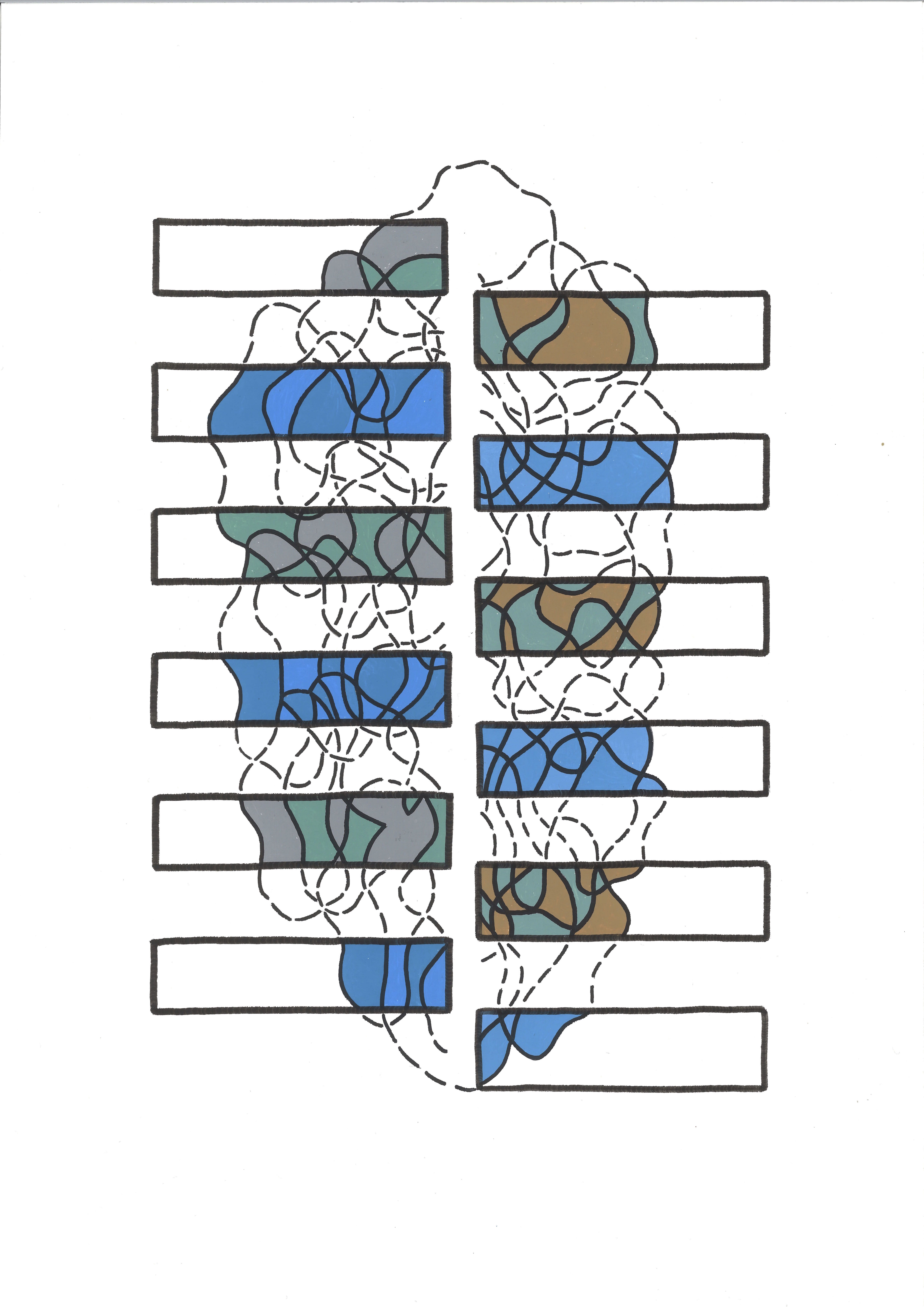 VISAGE AUX 12 RECTANGLES
