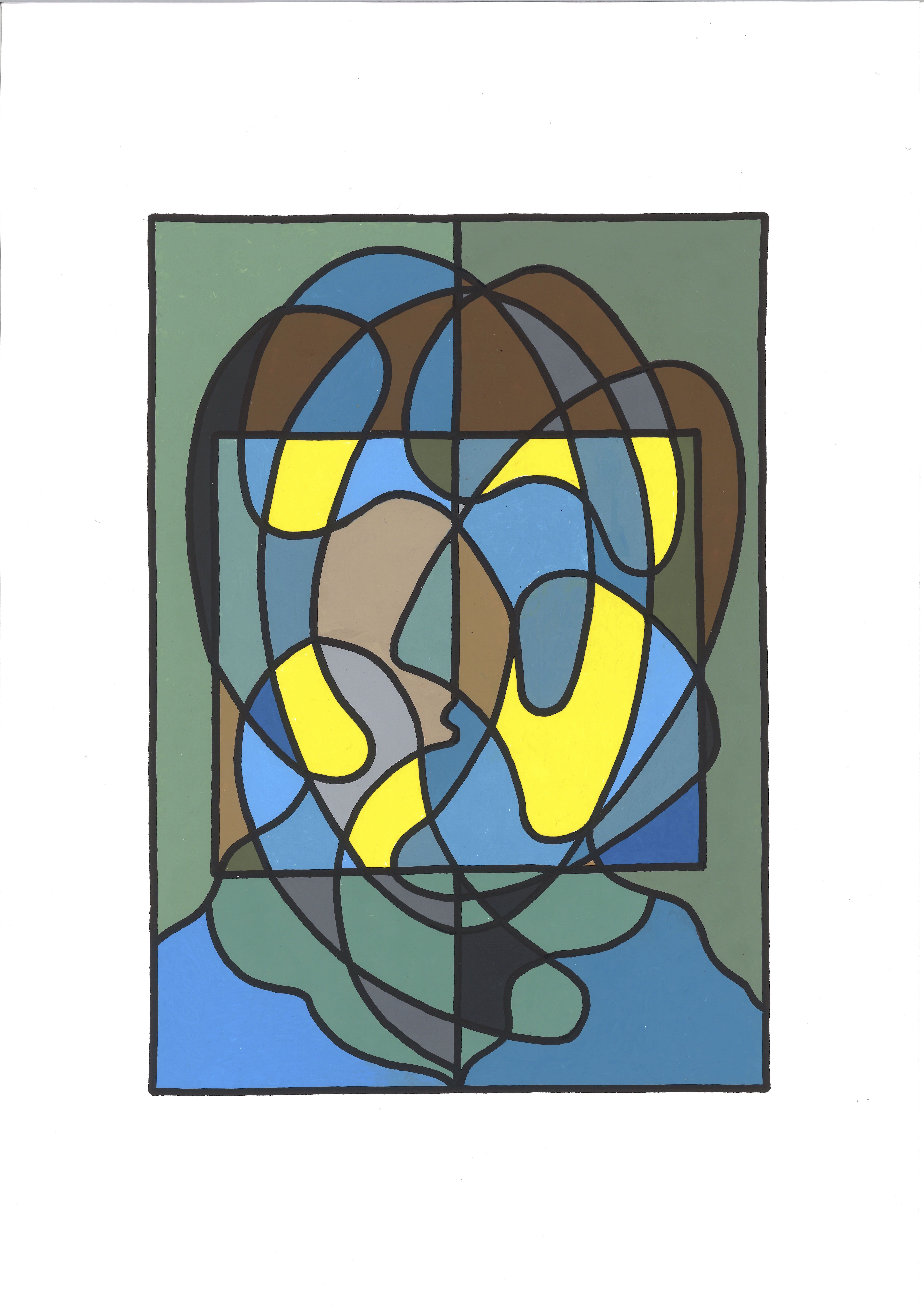 VISAGE À LA VESTE BLEUE