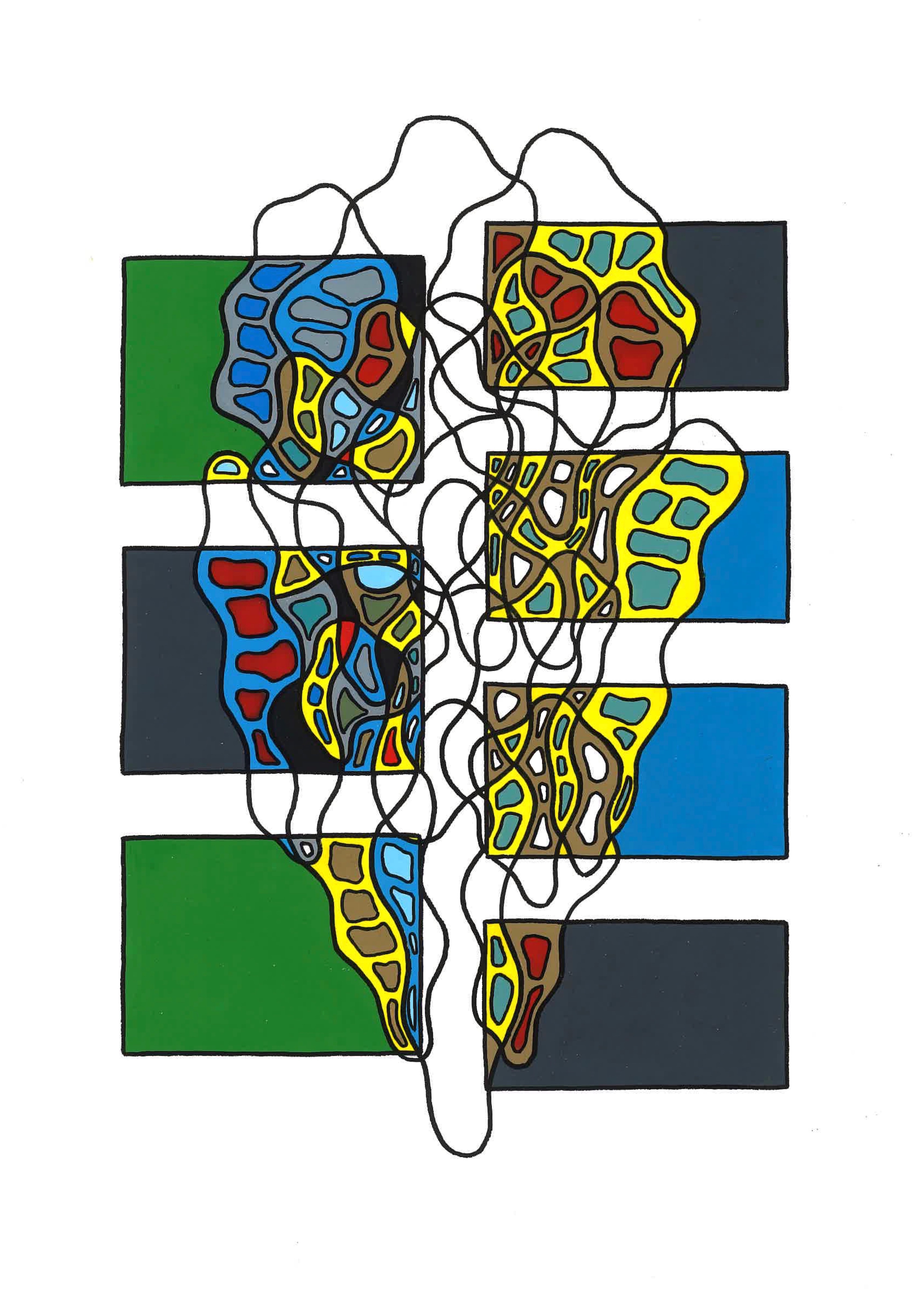 VISAGE AUX 7 RECTANGLES