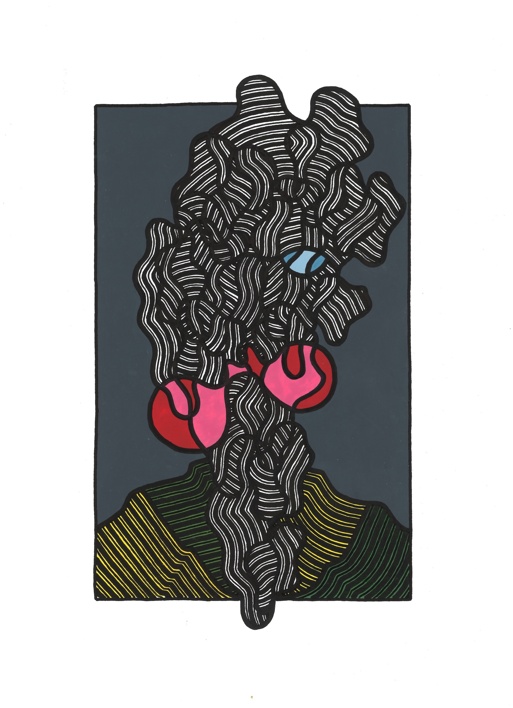 LA VESTE AU COLE VERT