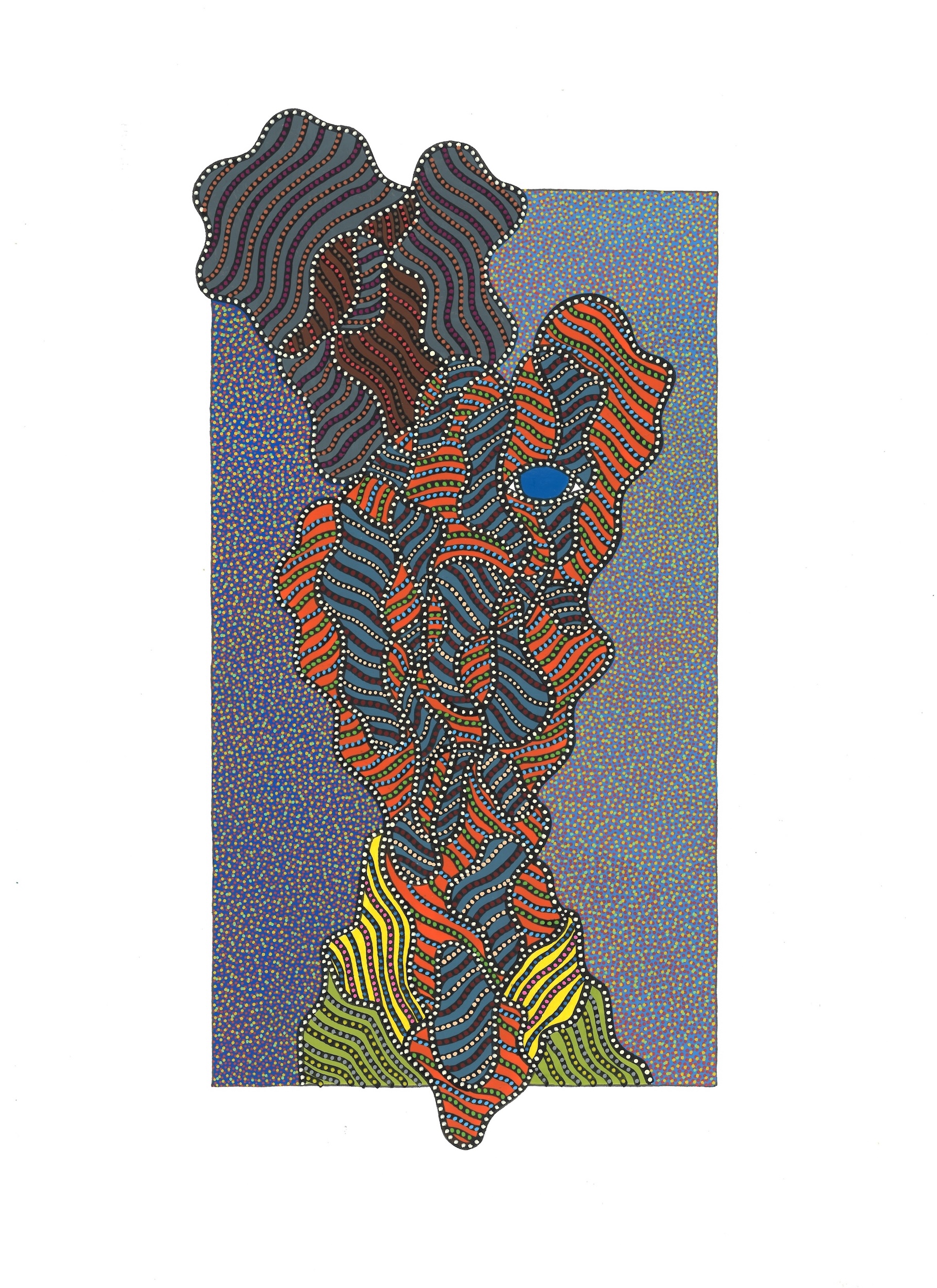 LA VESTE VERTE AU COL JAUNE