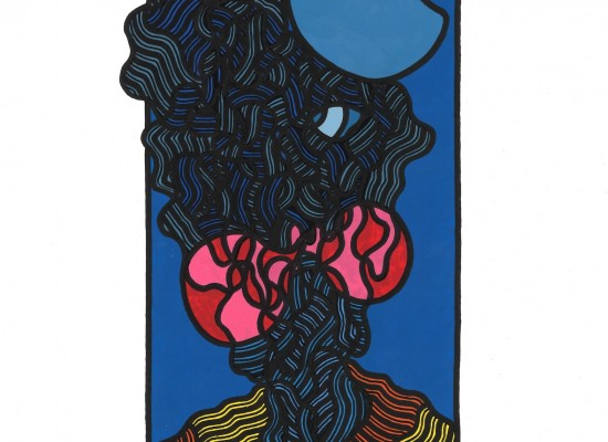 L'HOMME À LA VIRGULE BLEUE