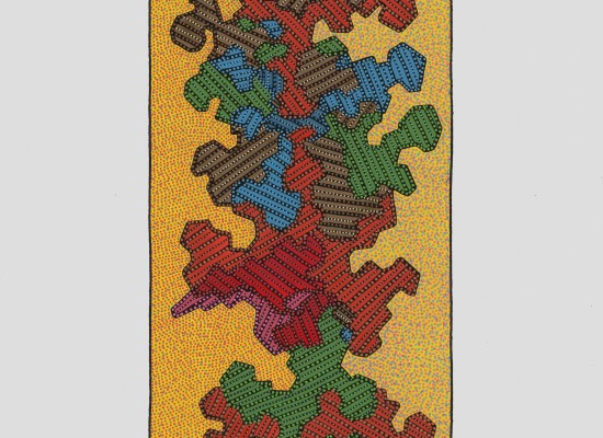 VISAGE À LA CRAVATE VERTE