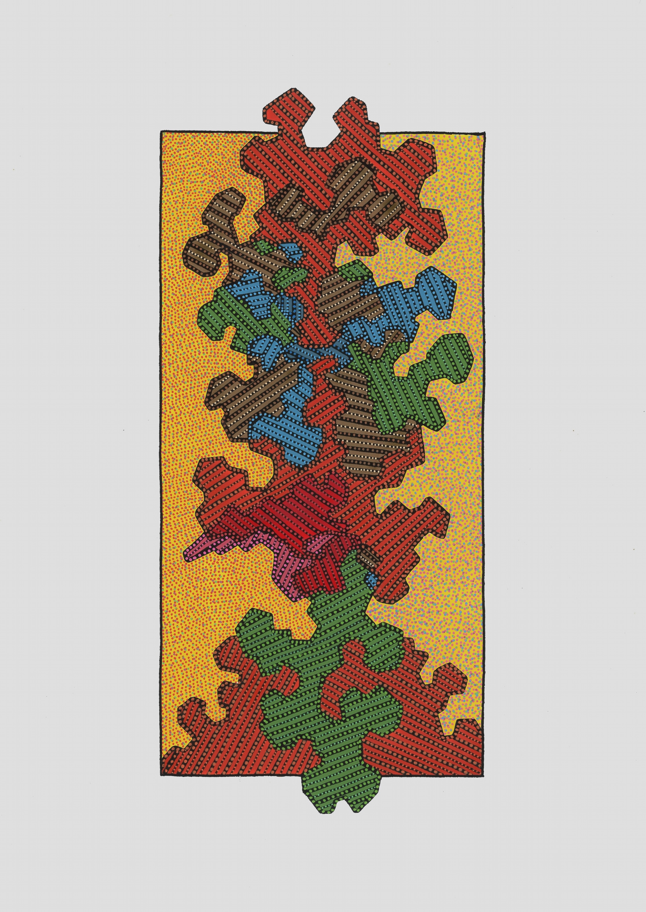 VISAGE À LA CRAVATE VERTE