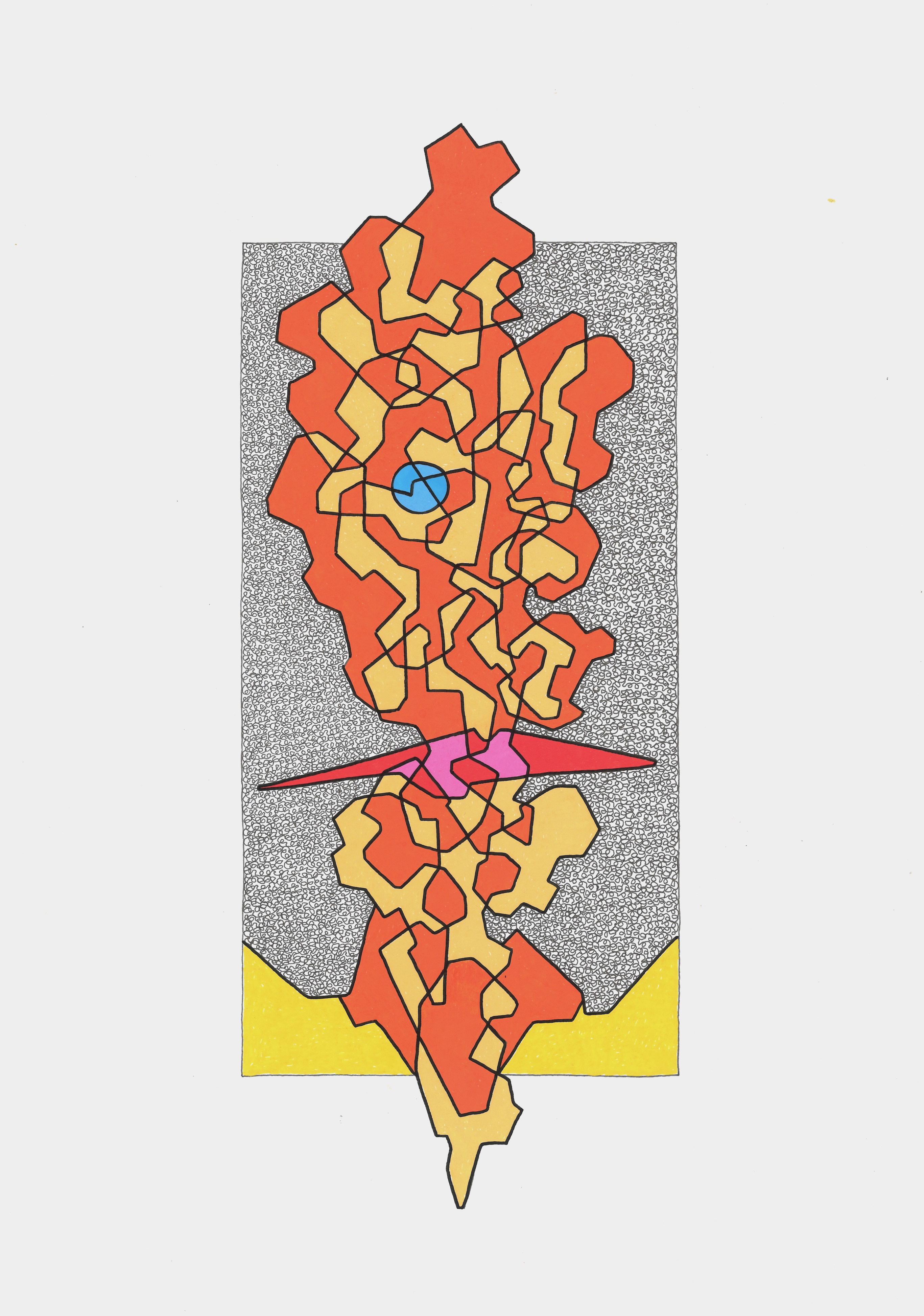 LA VESTE JAUNE AU COL ORANGE