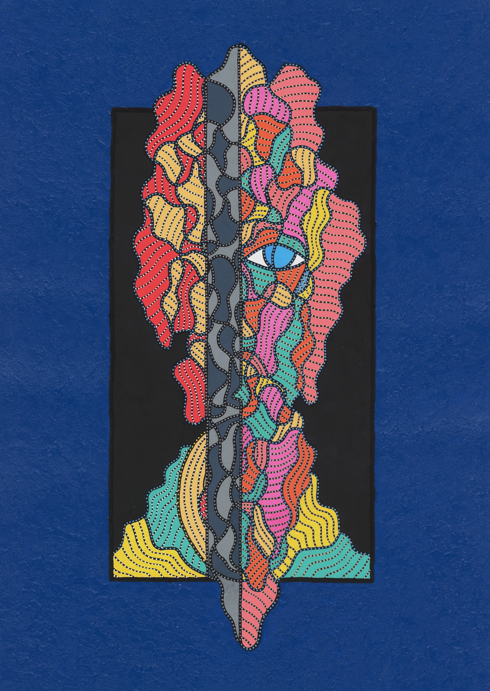 L'HOMME À LA VESTE BICOLORE