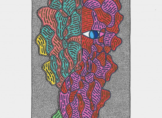 L'OREILLE JAUNE AUX POINTS BLEUS