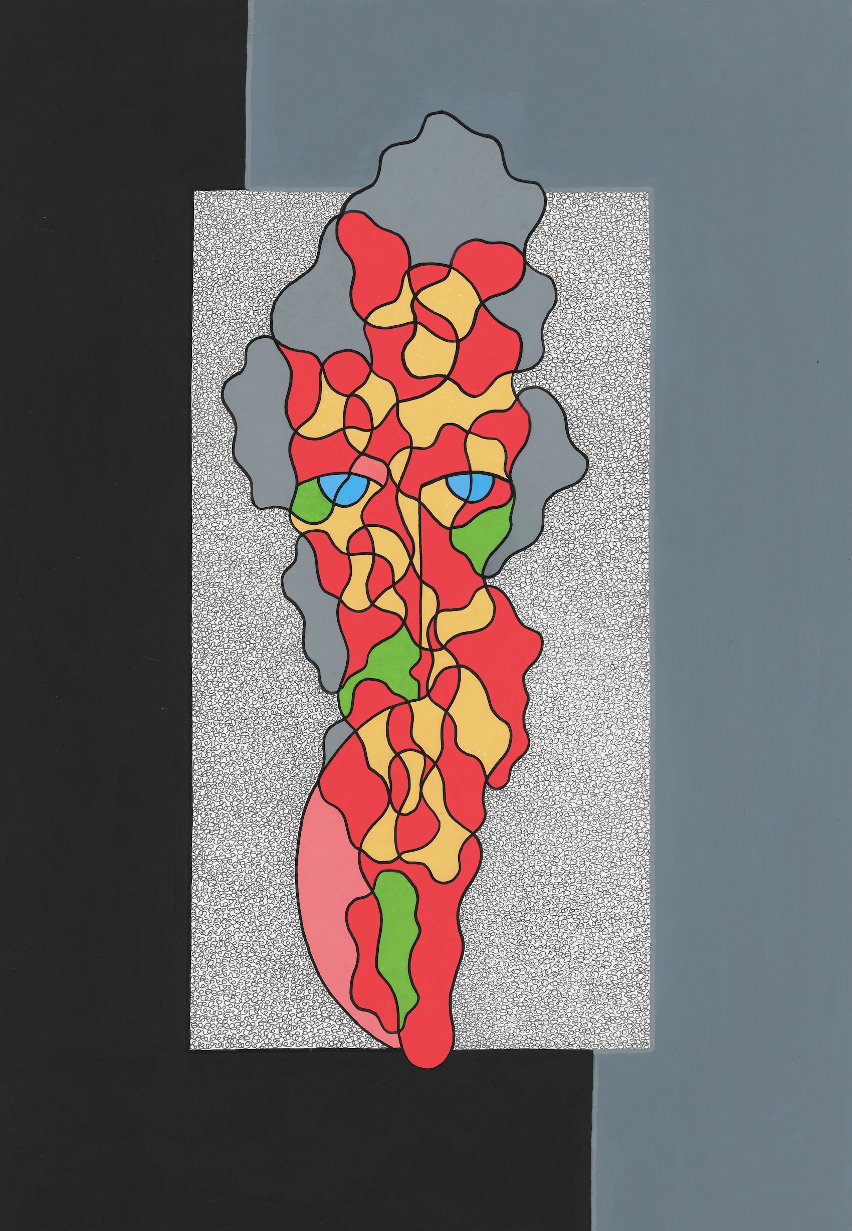 VISAAGE AUX CHEVEUX GRIS