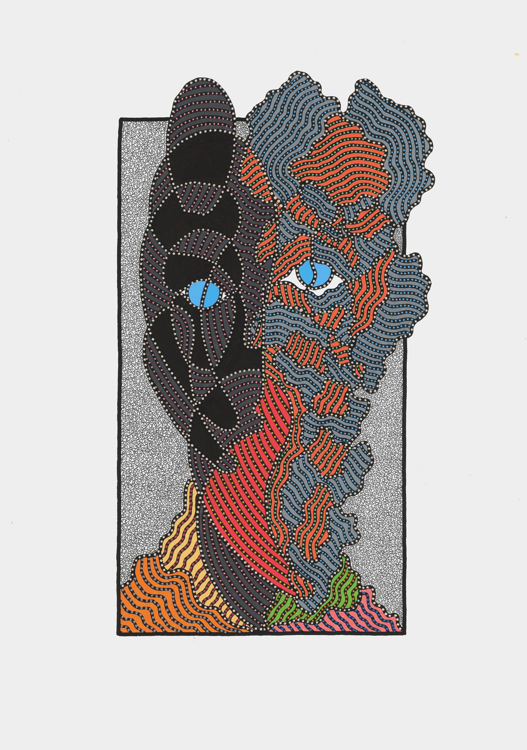 VISAGE À LA PART SOMBRE