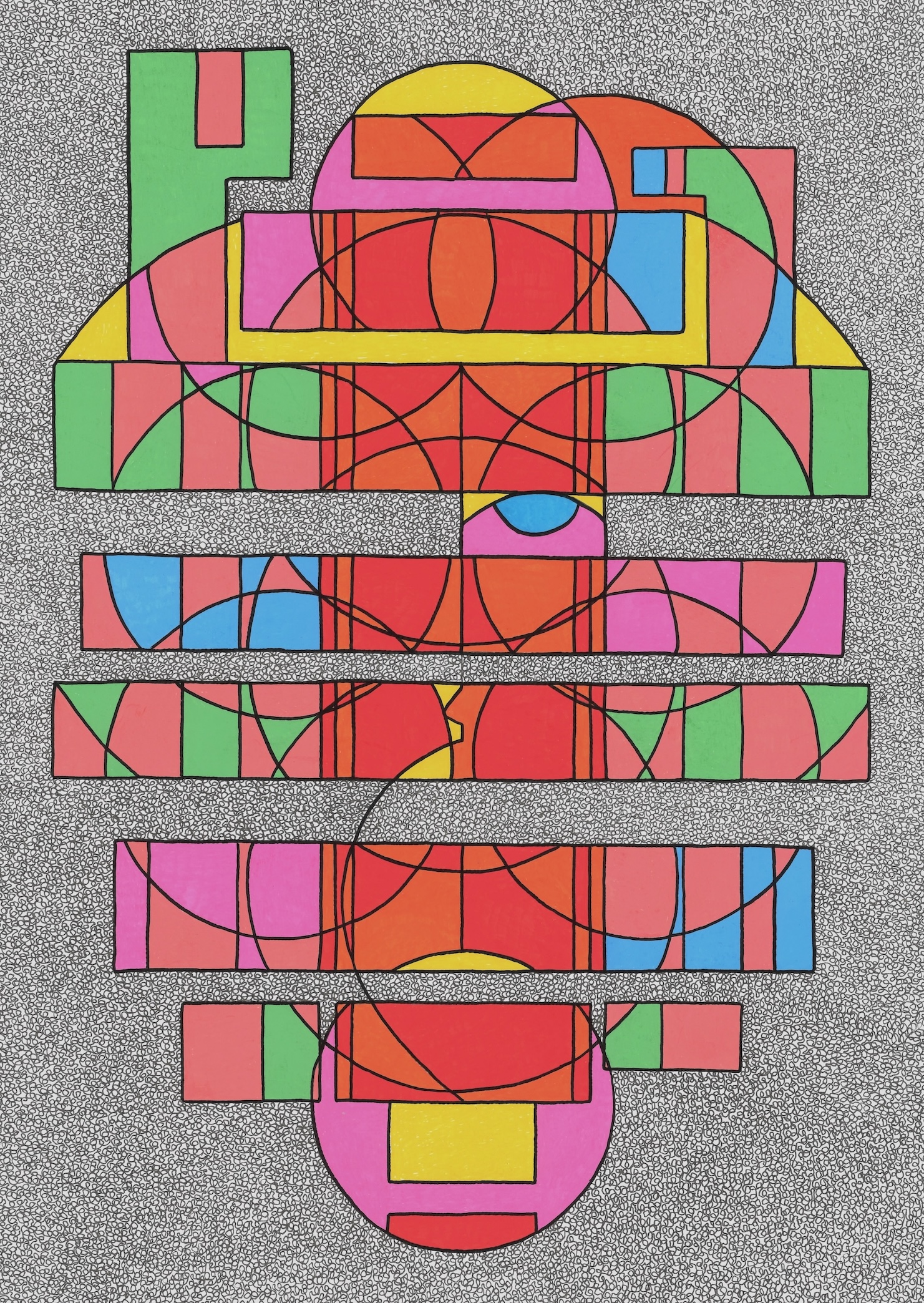 VISAGE À LA PLUME VERTE